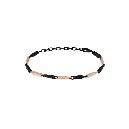 Breil Breil Armband rose-goud / zwart
