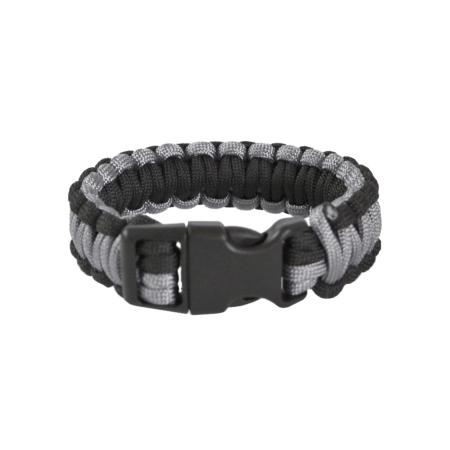normani Armband Paracord grijs / zwart