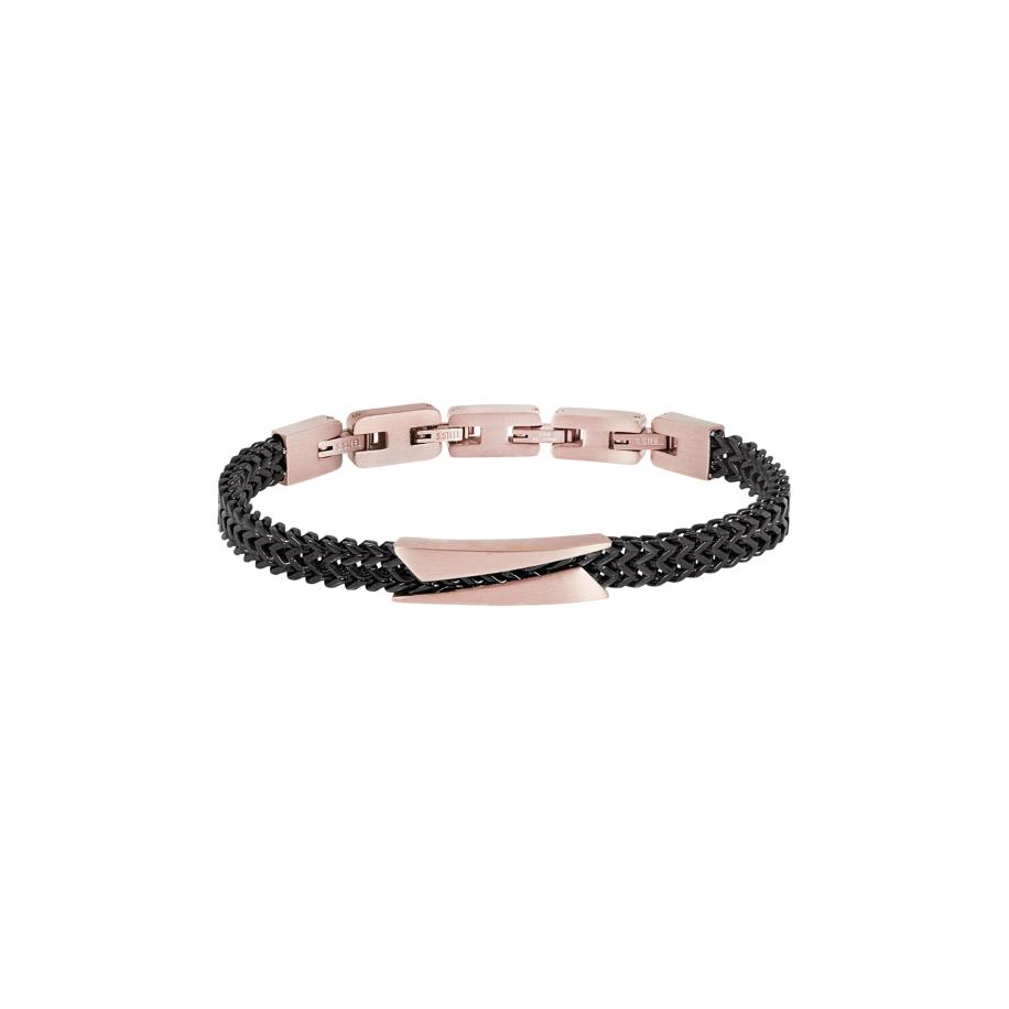Breil Breil Armband rose-goud / zwart -