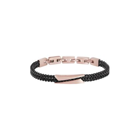 Breil Breil Armband rose-goud / zwart