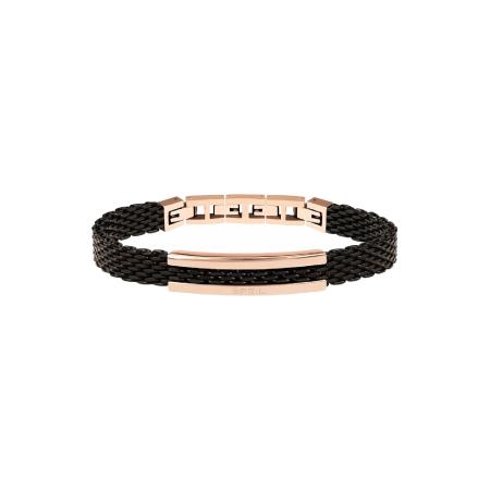 Breil Breil Armband rose-goud / zwart