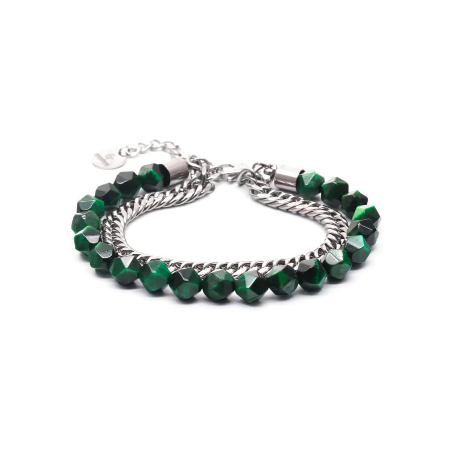 GT Collection Armband Faceted-Bead groen Groen