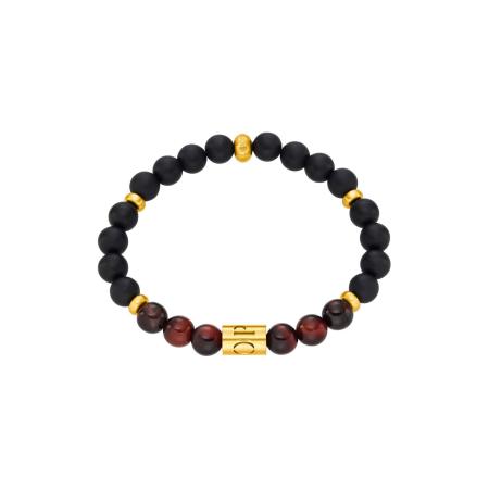 JOOP! JOOP! Armband bruin / goud / zwart