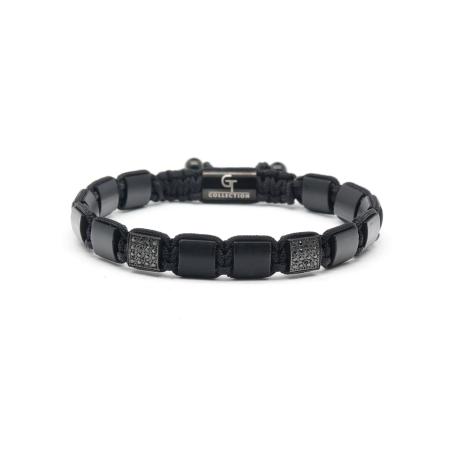 GT Collection GT Collection Armband Flat-Bead zwart