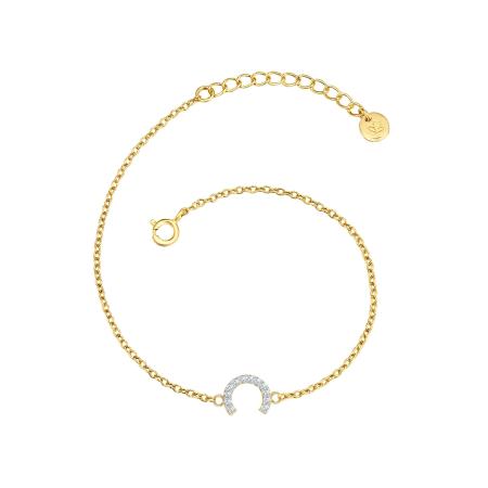 Glanzstücke München Glanzstücke München Armband goud / wit