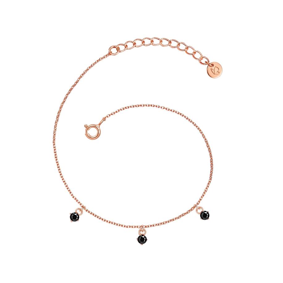 Glanzstücke München Glanzstücke München Armband rose-goud / zwart -
