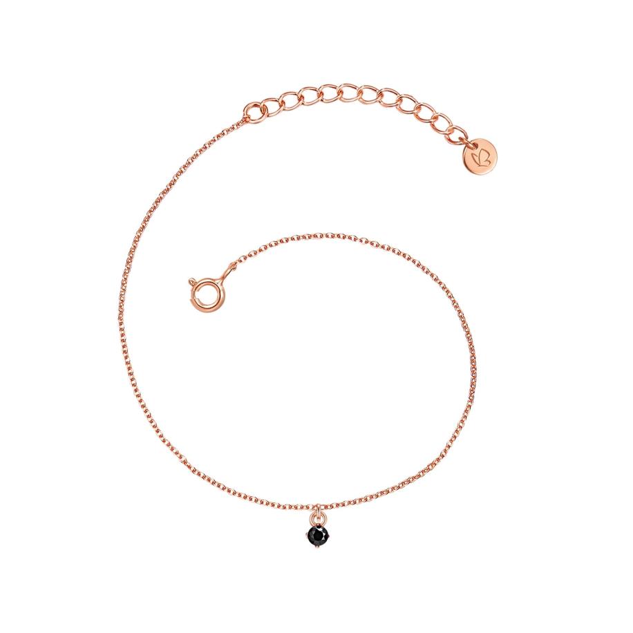 Glanzstücke München Glanzstücke München Armband rose-goud / zwart -