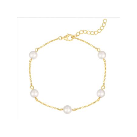 Rafaela Donata Rafaela Donata Armband goud / parelwit