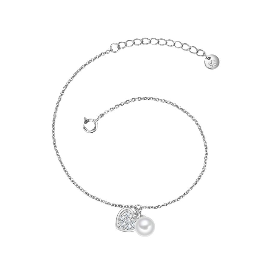 Glanzstücke München Armband Hart van Sterling zilver in Zilver -