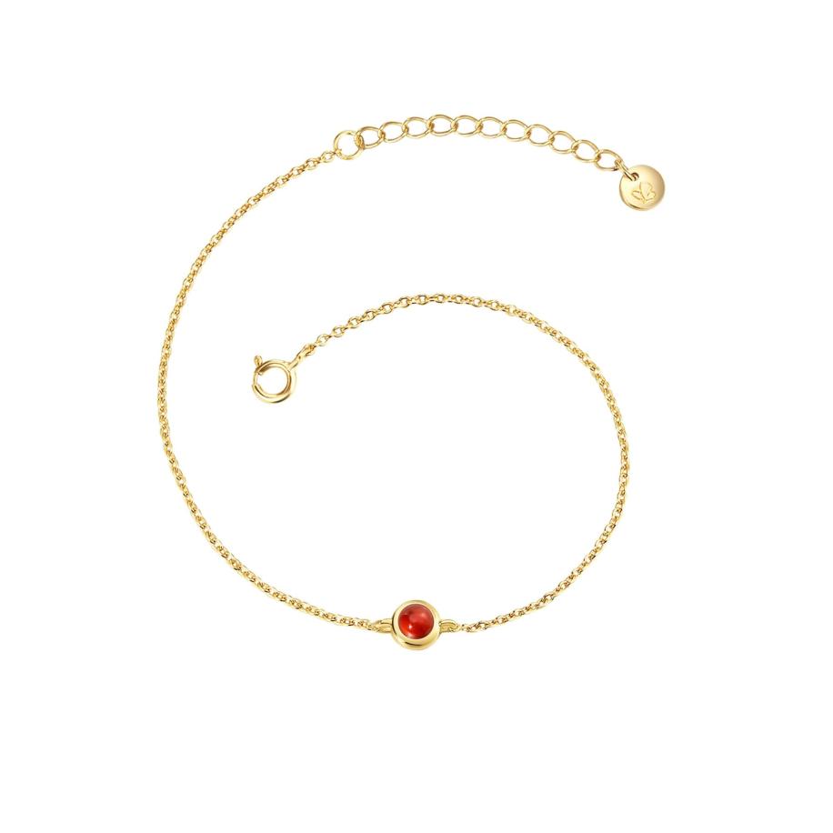 Glanzstücke München Glanzstücke München Armband goud / wijnrood -