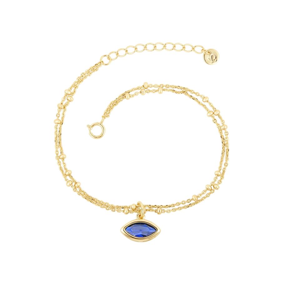 Glanzstücke München Glanzstücke München Armband royal blue/koningsblauw / goud -