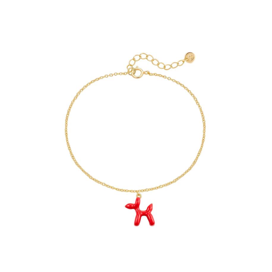 Glanzstücke München Glanzstücke München Armband goudgeel / rood -