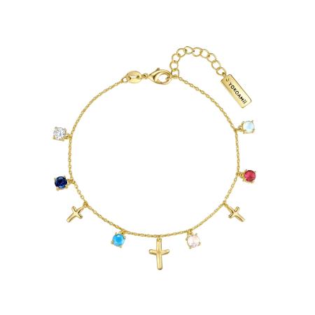 Yokoamii Yokoamii Armband goudgeel / gemengde kleuren