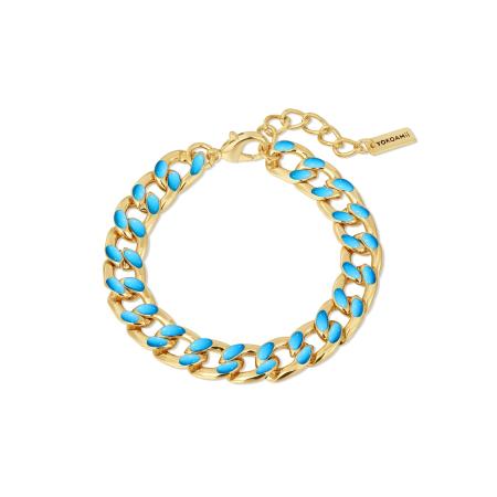 Yokoamii Yokoamii Armband blauw / goudgeel