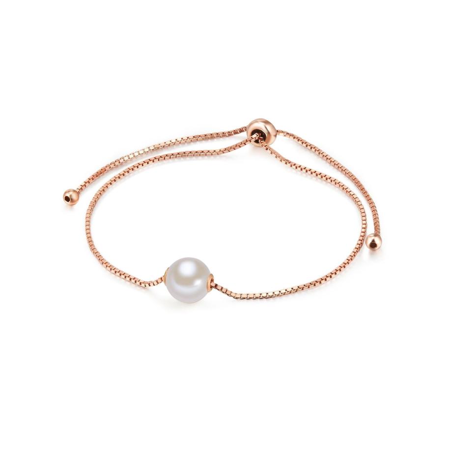 Valero Pearls Valero Pearls Armband rose-goud / parelwit -