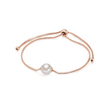Valero Pearls Valero Pearls Armband rose-goud / parelwit