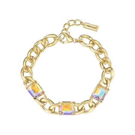 Yokoamii Yokoamii Armband lichtblauw / goudgeel / lila / oranje