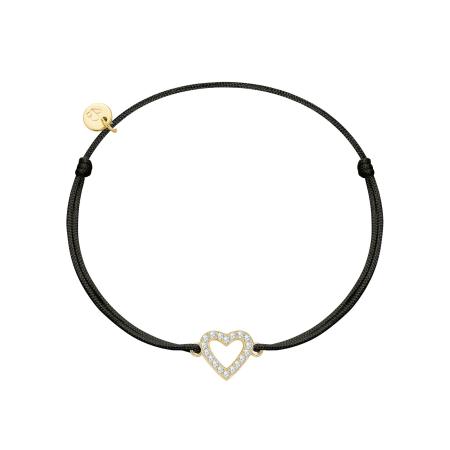 Glanzstücke München Glanzstücke München Armband goudgeel / zwart / transparant