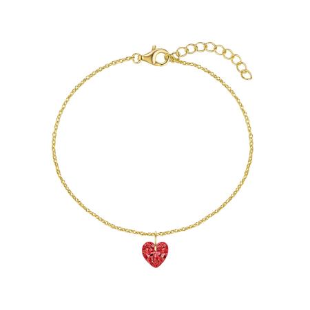 Rafaela Donata Rafaela Donata Armband goudgeel / bloedrood