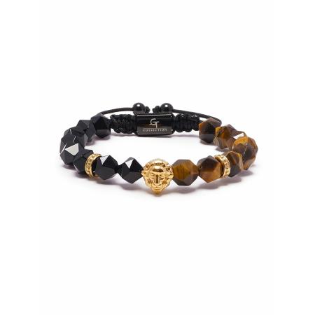 GT Collection GT Collection Armband Wildcat King sepia / donkerbruin / goud / zwart