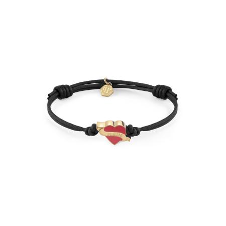 Philipp Plein Philipp Plein Jewellery Armband Plein Valentine goud / rood / zwart