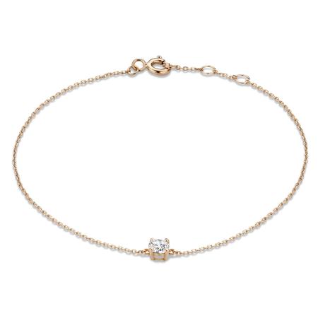 Isabel Bernard Armband rose-goud / transparant