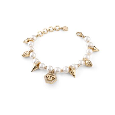 Philipp Plein Philipp Plein Armband goud / transparant / parelwit