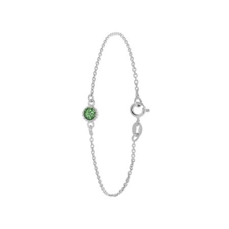 Lucardi Lucardi Armband groen / zilver