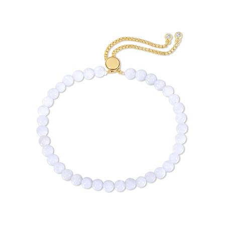 Glanzstücke München Glanzstücke München Armband goudgeel / wit