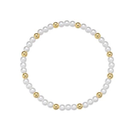 Yokoamii Yokoamii Armband goud / wit