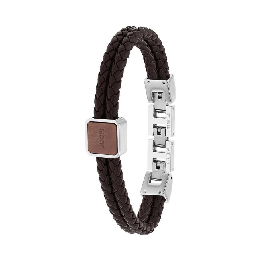 JOOP! JOOP! Armband bruin / zilver -