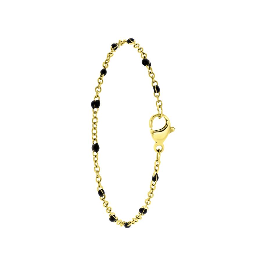 Lucardi Lucardi Armband Selene goud / zwart -