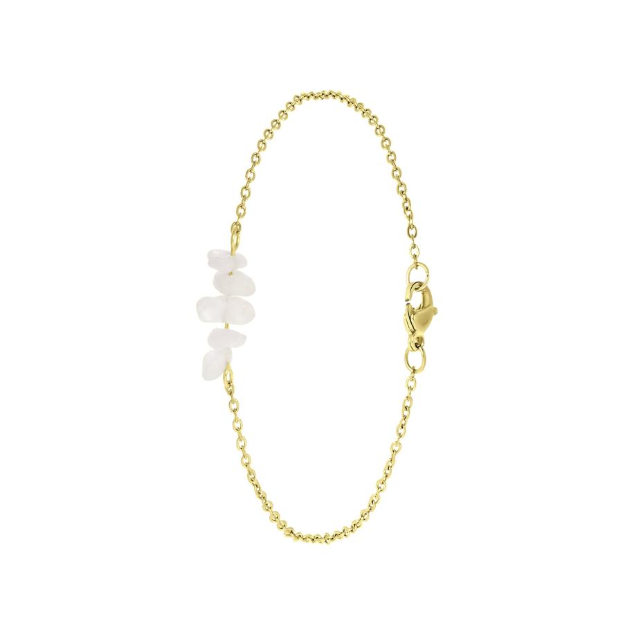 Lucardi Lucardi Armband goud / wit -