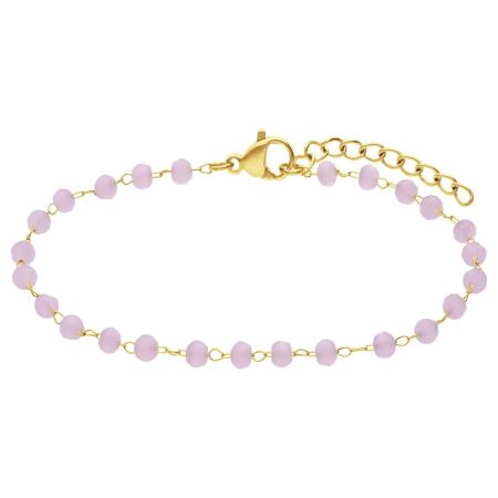 Lucardi Lucardi Armband Essentials goud / lila
