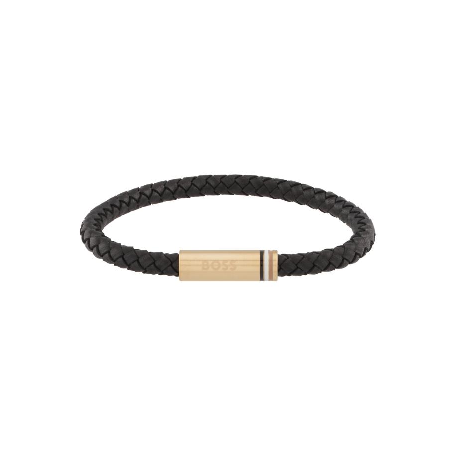 Hugo Boss BOSS Armband ARES SINGLE goud / zwart -