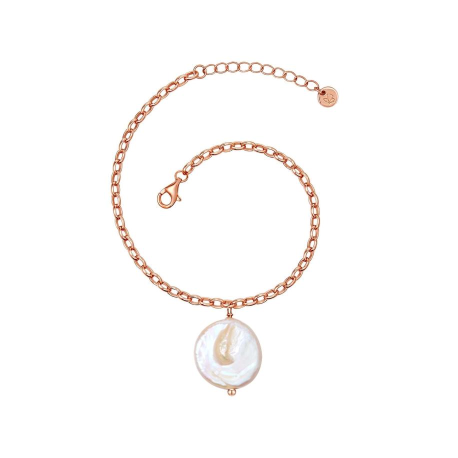 Glanzstücke München Glanzstücke München Armband rose-goud / parelwit -