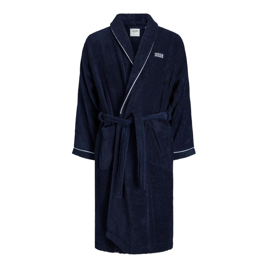 Jack & Jones JACK & JONES Badjas lang navy / wit -