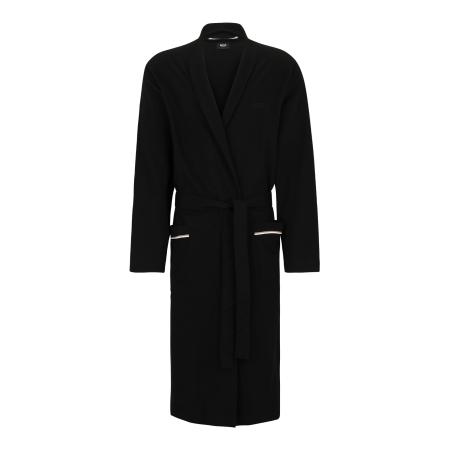 Hugo Boss BOSS Badjas lang Robe zwart