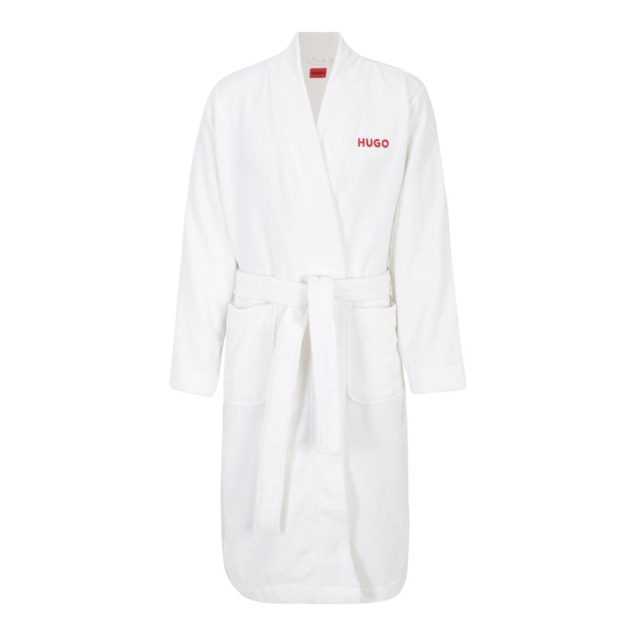 Hugo Boss HUGO Badjas lang rood / wit -