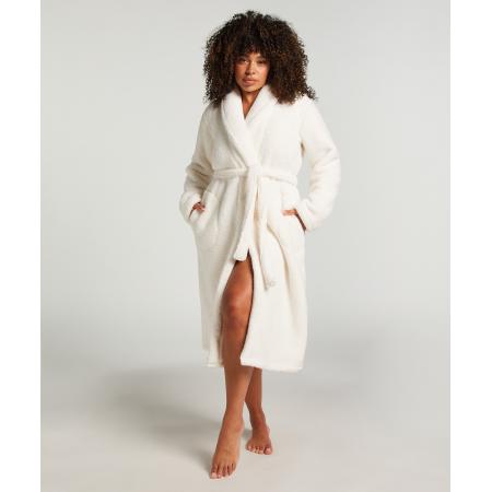 Hunkemöller Badjas Fleece Wit