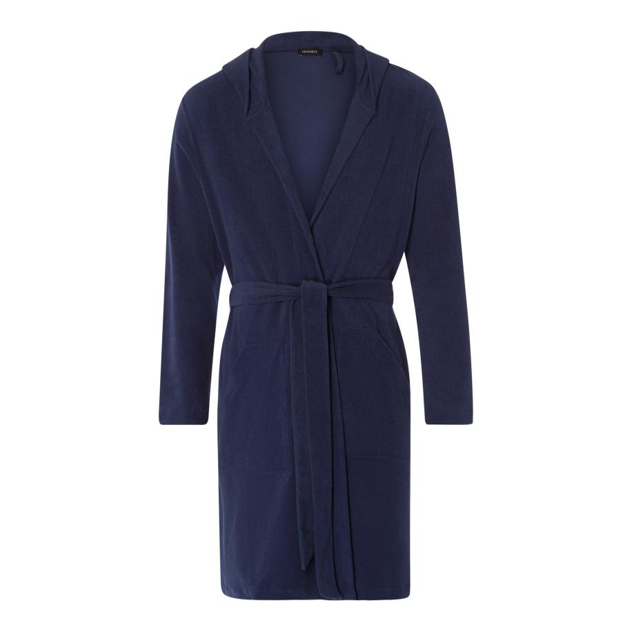 Hanro Hanro Badjas lang Night & Day navy -