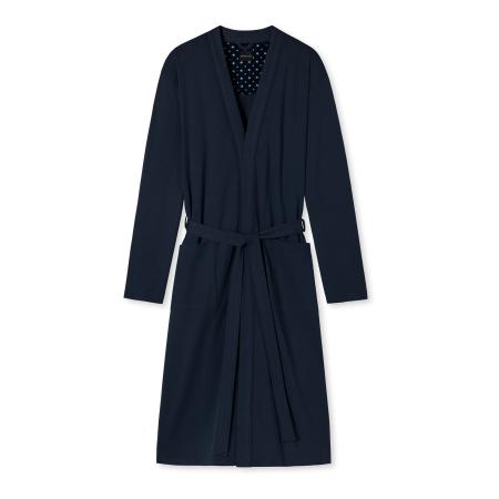 Schiesser SCHIESSER Badjas lang donkerblauw