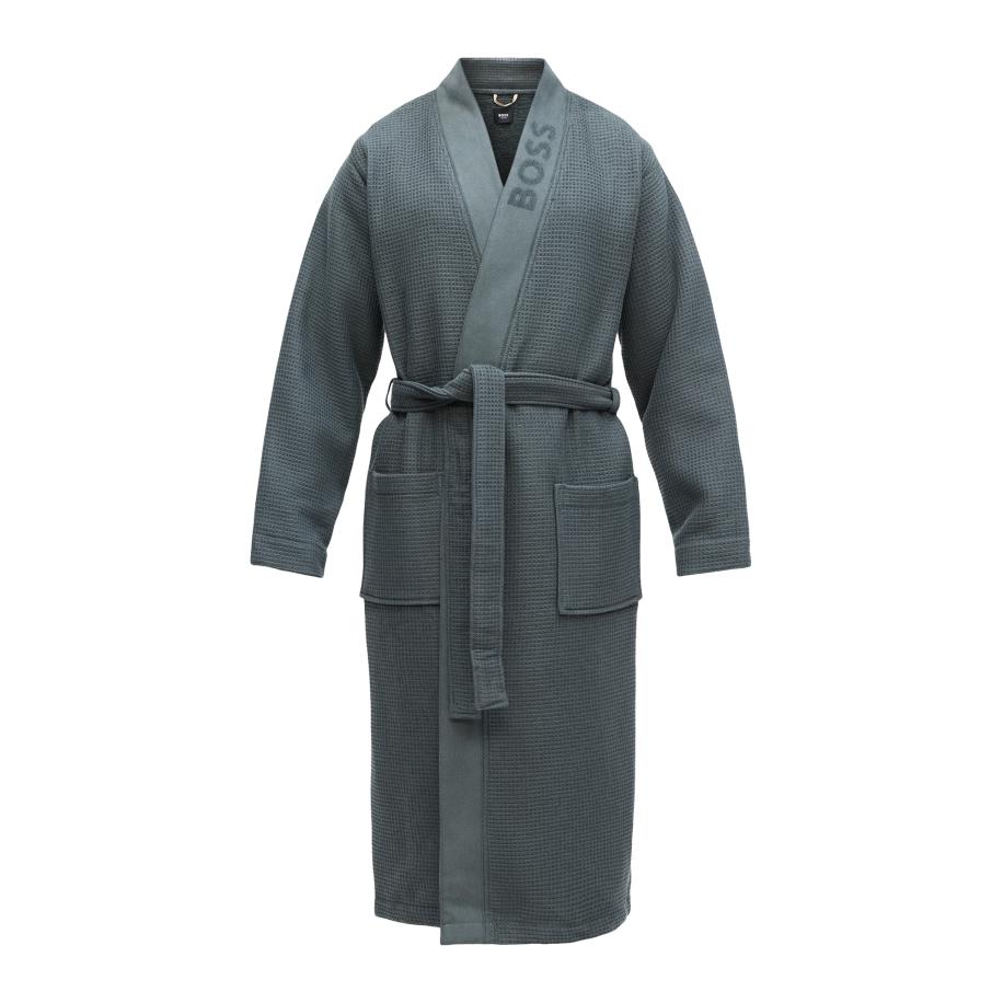 Hugo Boss BOSS Badjas lang jade groen -