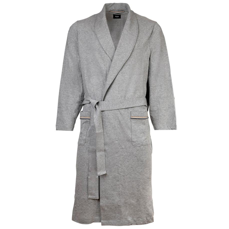 Hugo Boss BOSS Badjas kort grijs -