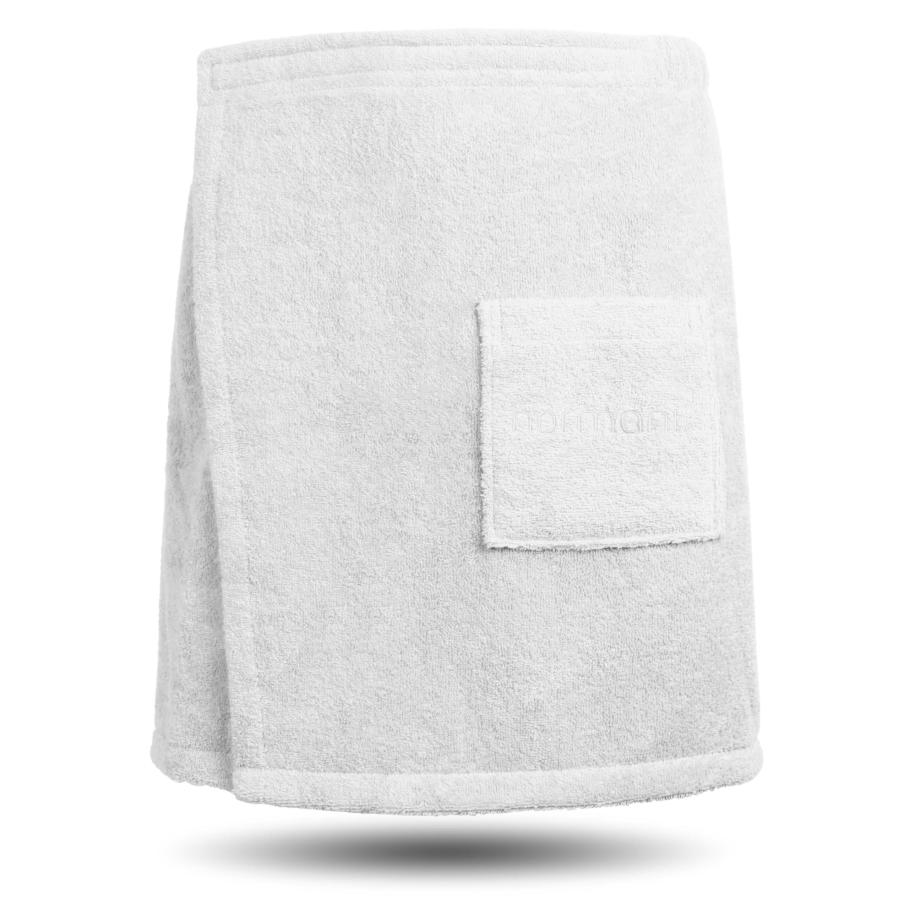 normani normani Badjas kort Mersin wit -