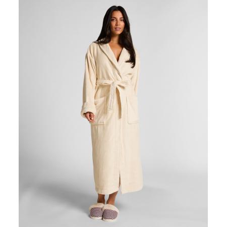 Hunkemöller Badjas van zachte fleece Wit