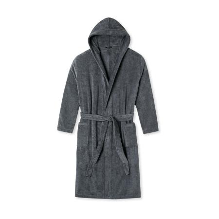 Schiesser SCHIESSER Badjas lang donkergrijs