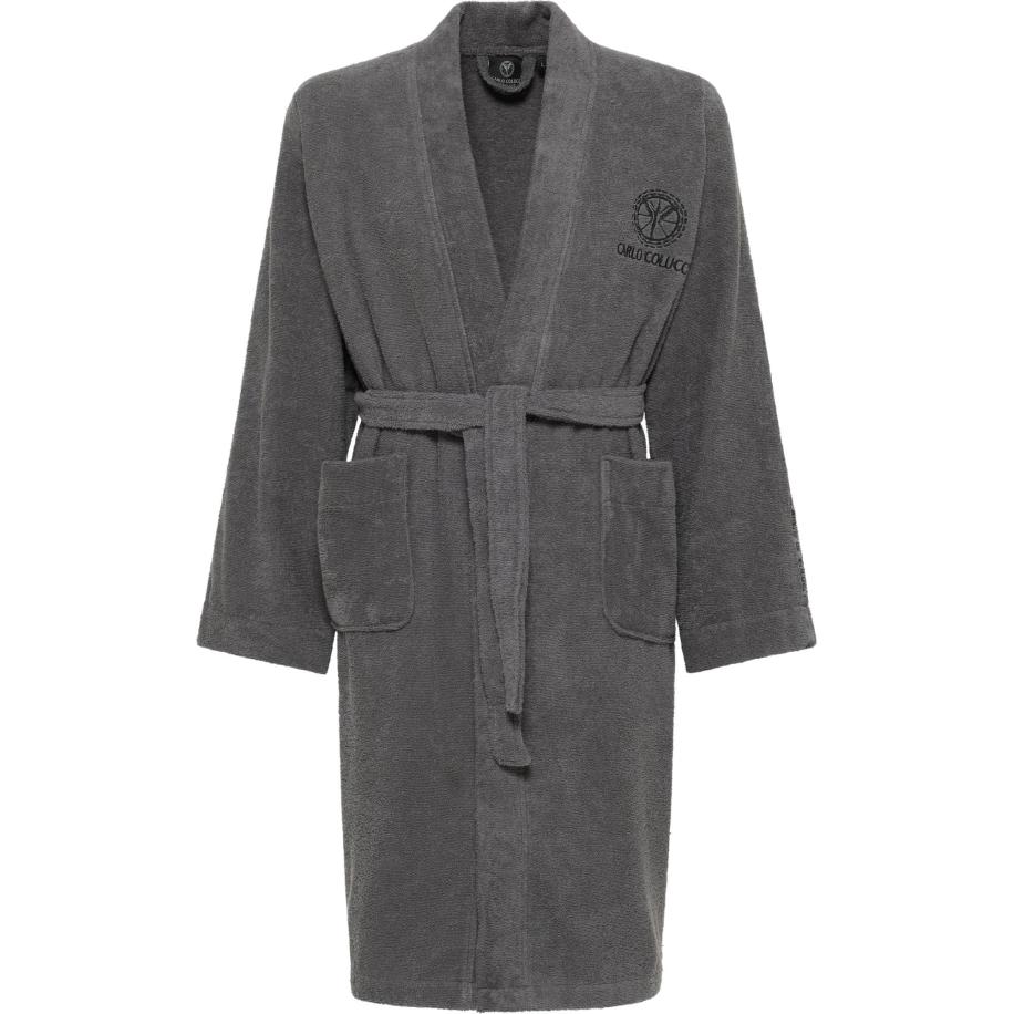 carlo colucci Carlo Colucci Badjas kort antraciet -