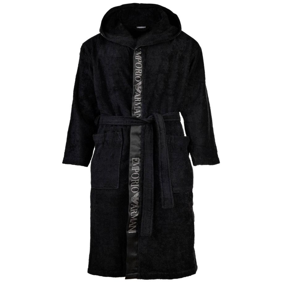 Emporio Armani Emporio Armani Badjas lang zwart -