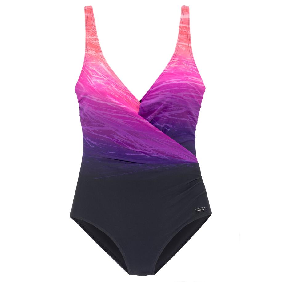 Lascana LASCANA Shaping-badpak lila / zwart -